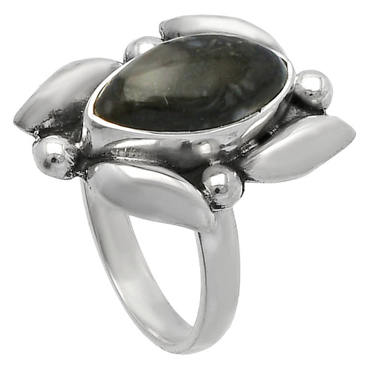 Natural Mexican Cabbing Fossil Ring size-7 R-1125 SDR229519