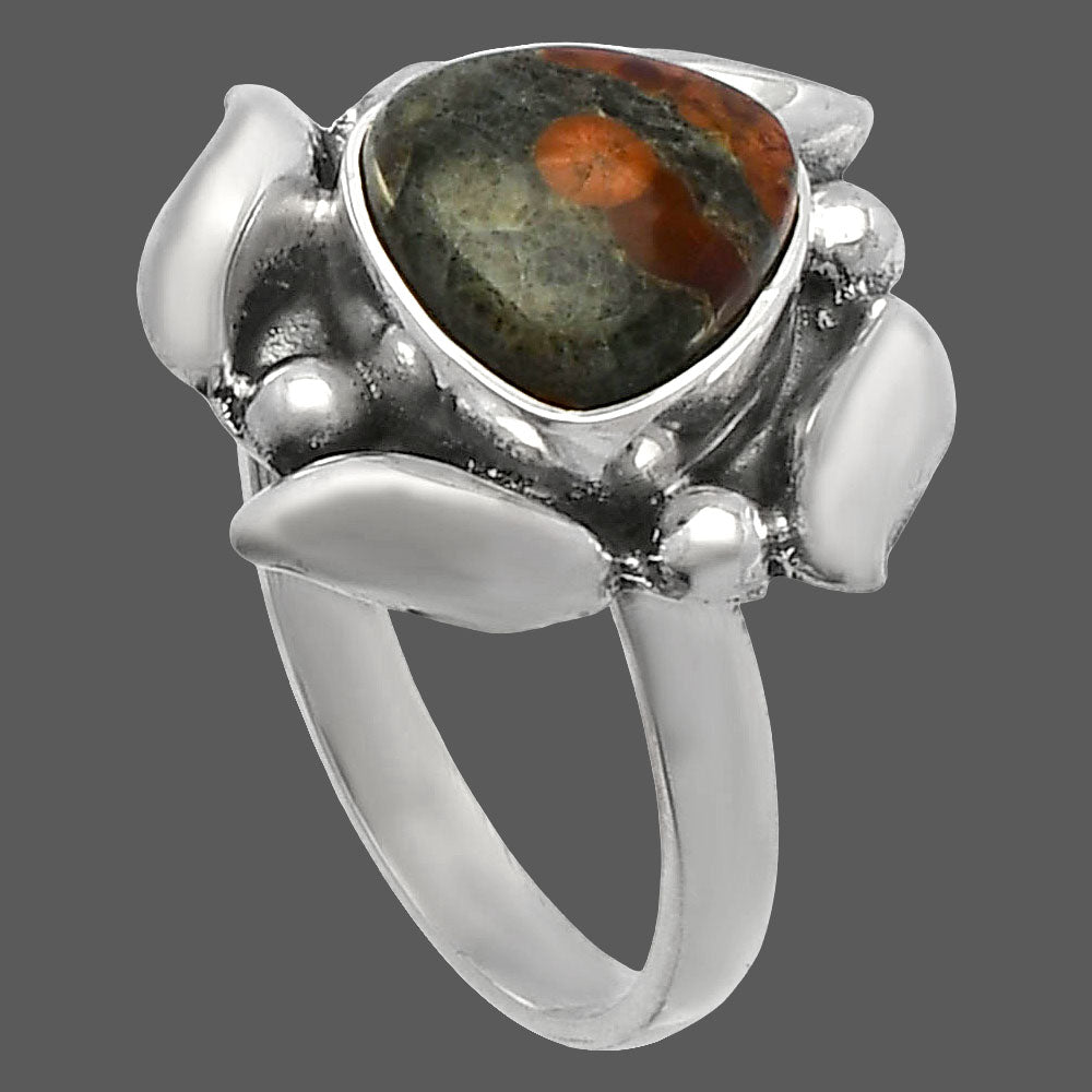 Natural Peanut Obsidian Ring size-8 R-1125 SDR229551