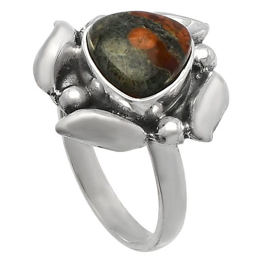 Natural Peanut Obsidian Ring size-8 R-1125 SDR229551