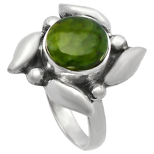 Natural Chrome Chalcedony Ring size-6 R-1125 SDR229561