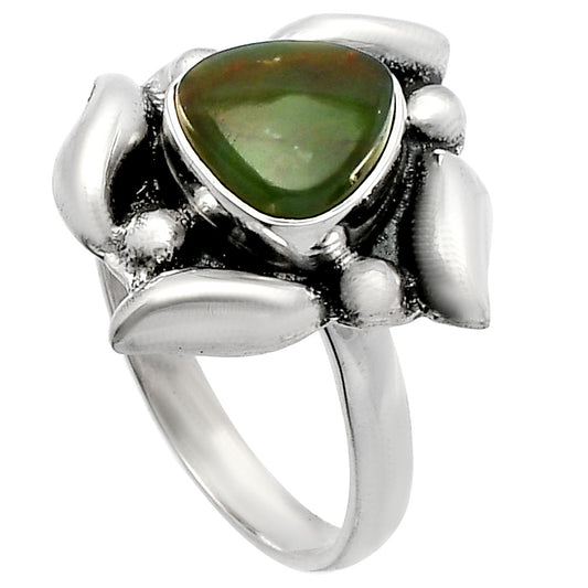 Natural Chrome Chalcedony Ring size-8 R-1125 SDR229582