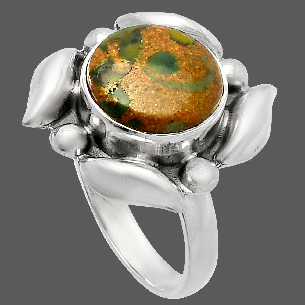 Natural Bamboo Jasper Ring size-8 R-1125 SDR229583