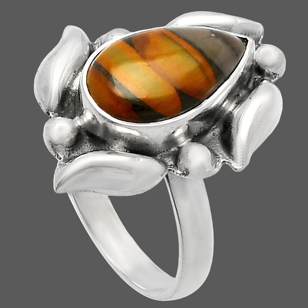 Natural Bamboo Jasper Ring size-8 R-1125 SDR229619