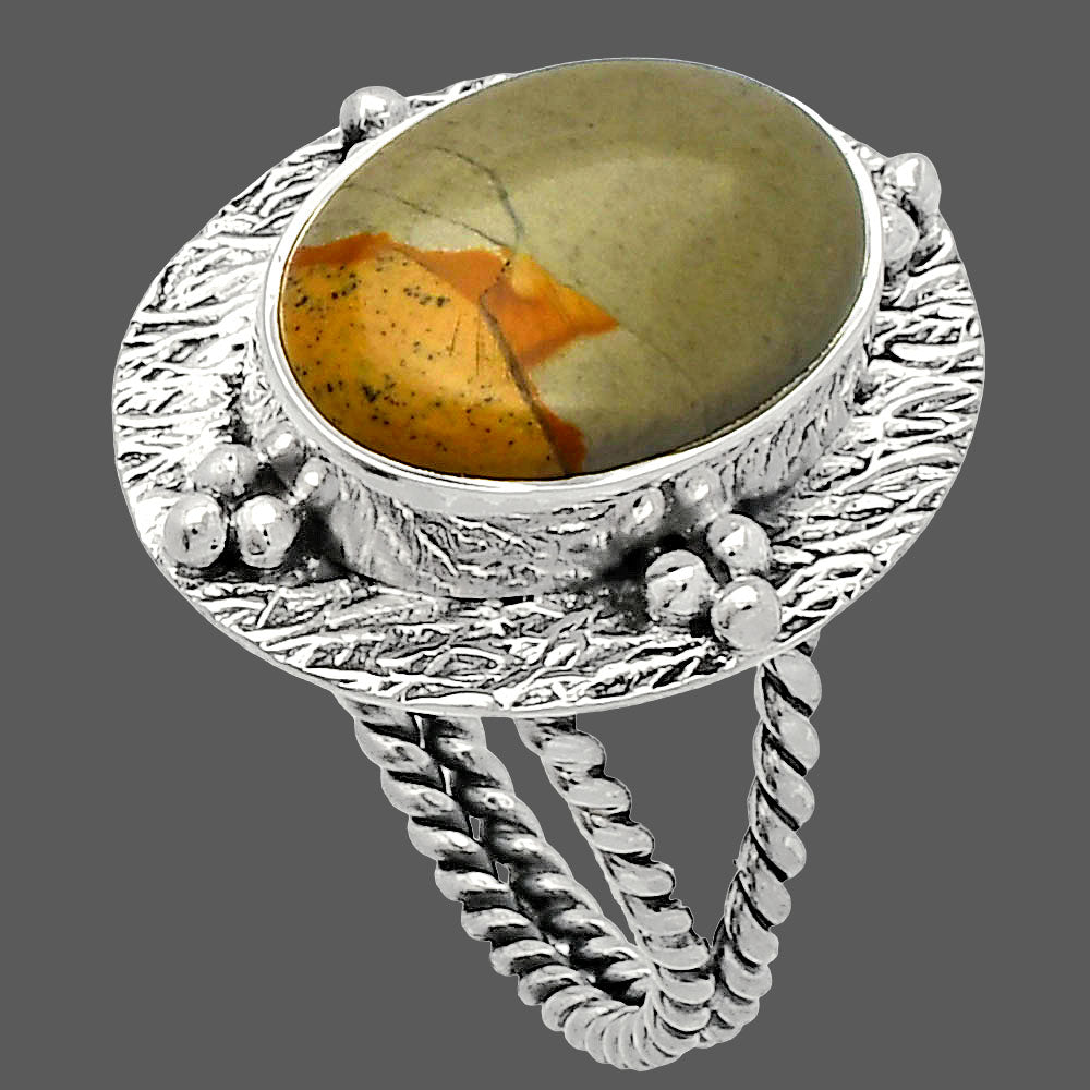 Natural Picture Jasper Ring size-8 R-1722 SDR229871
