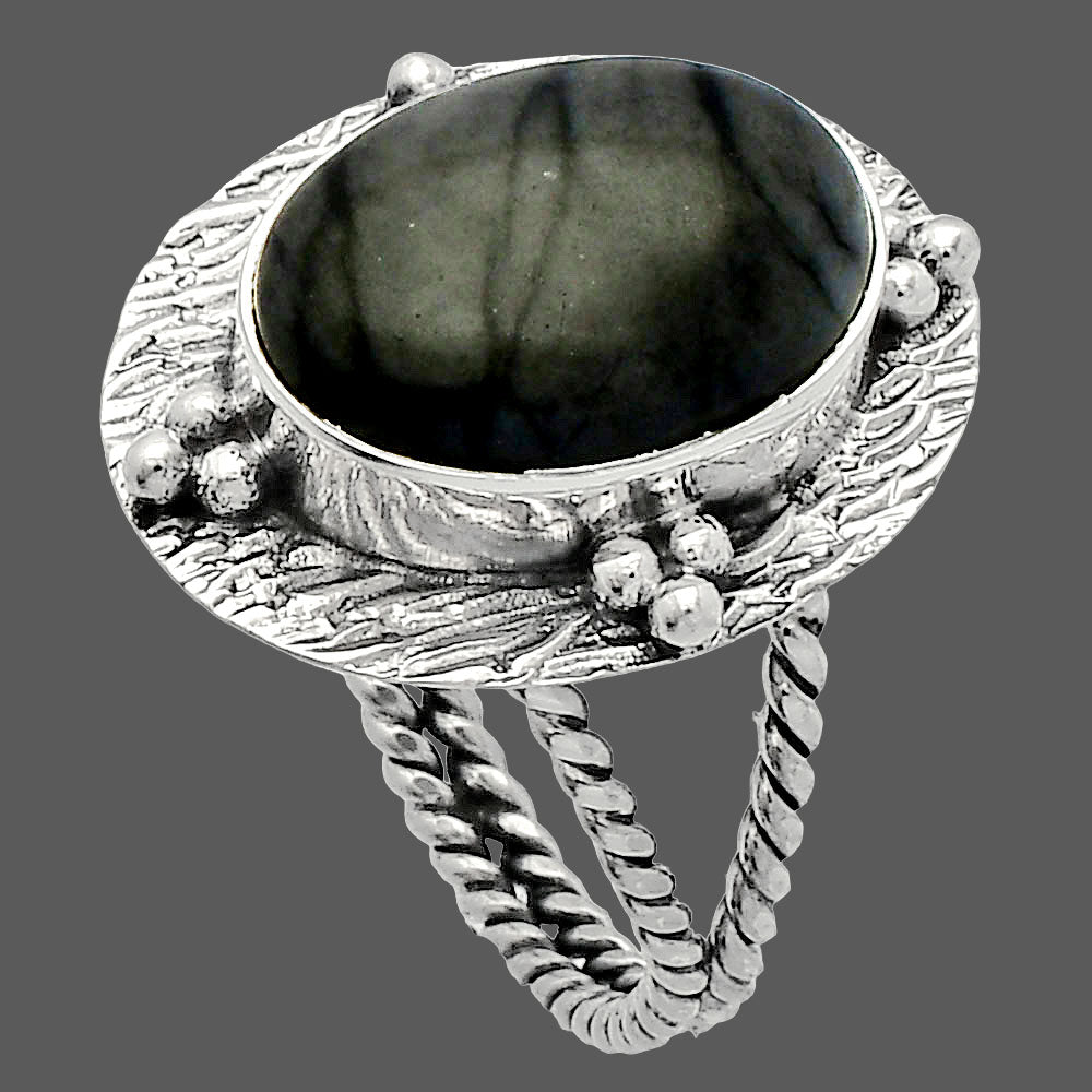Natural Picasso Jasper Ring size-8 R-1722 SDR229933