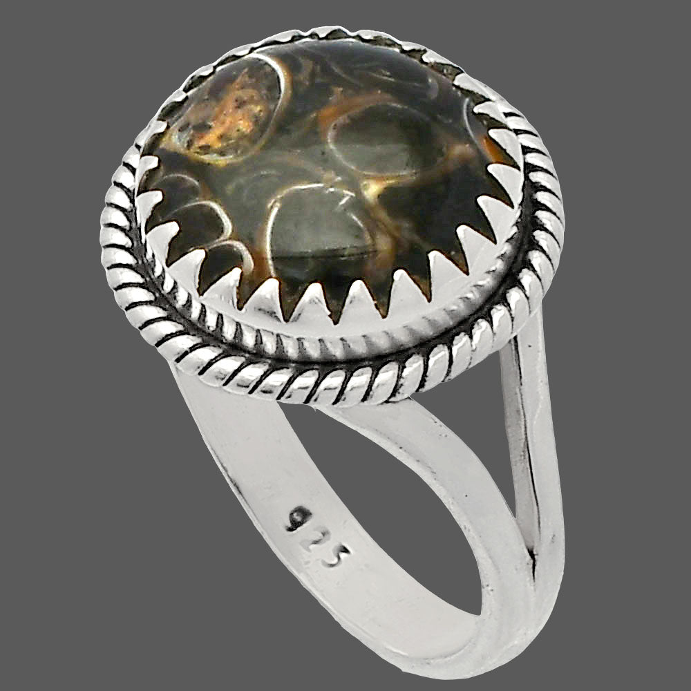Natural Turtella Jasper - USA Ring size-7.5 R-1474 SDR230094