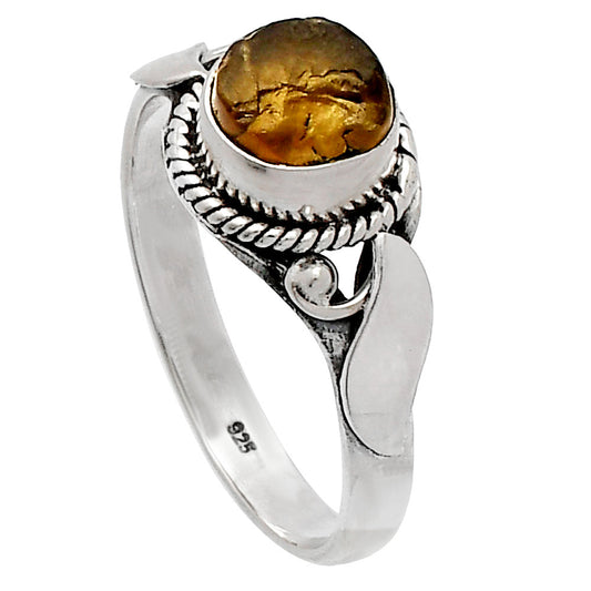 Natural Rare Kornerupine Rough Ring size-8.5 R-1405 SDR230170