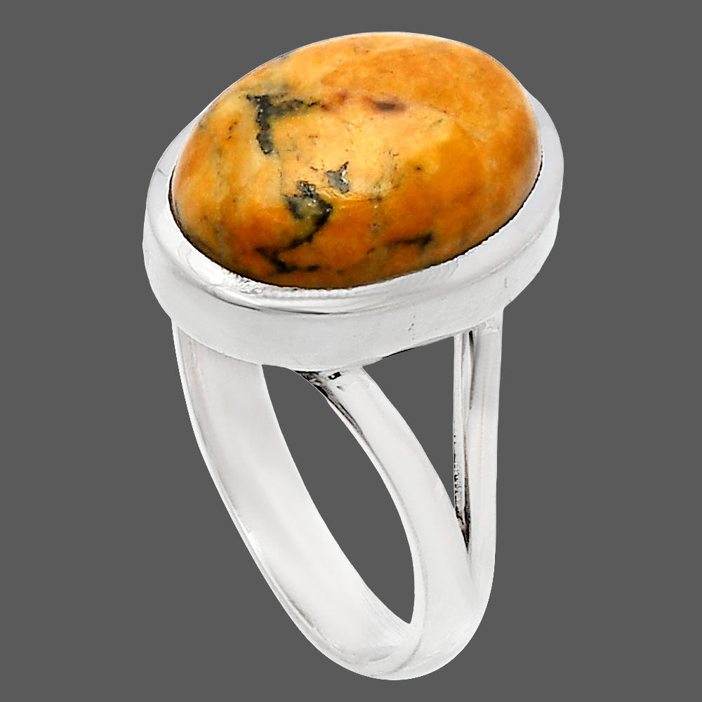 Natural Honey Dendritic Opal Ring size-9.5 R-1005 SDR230411