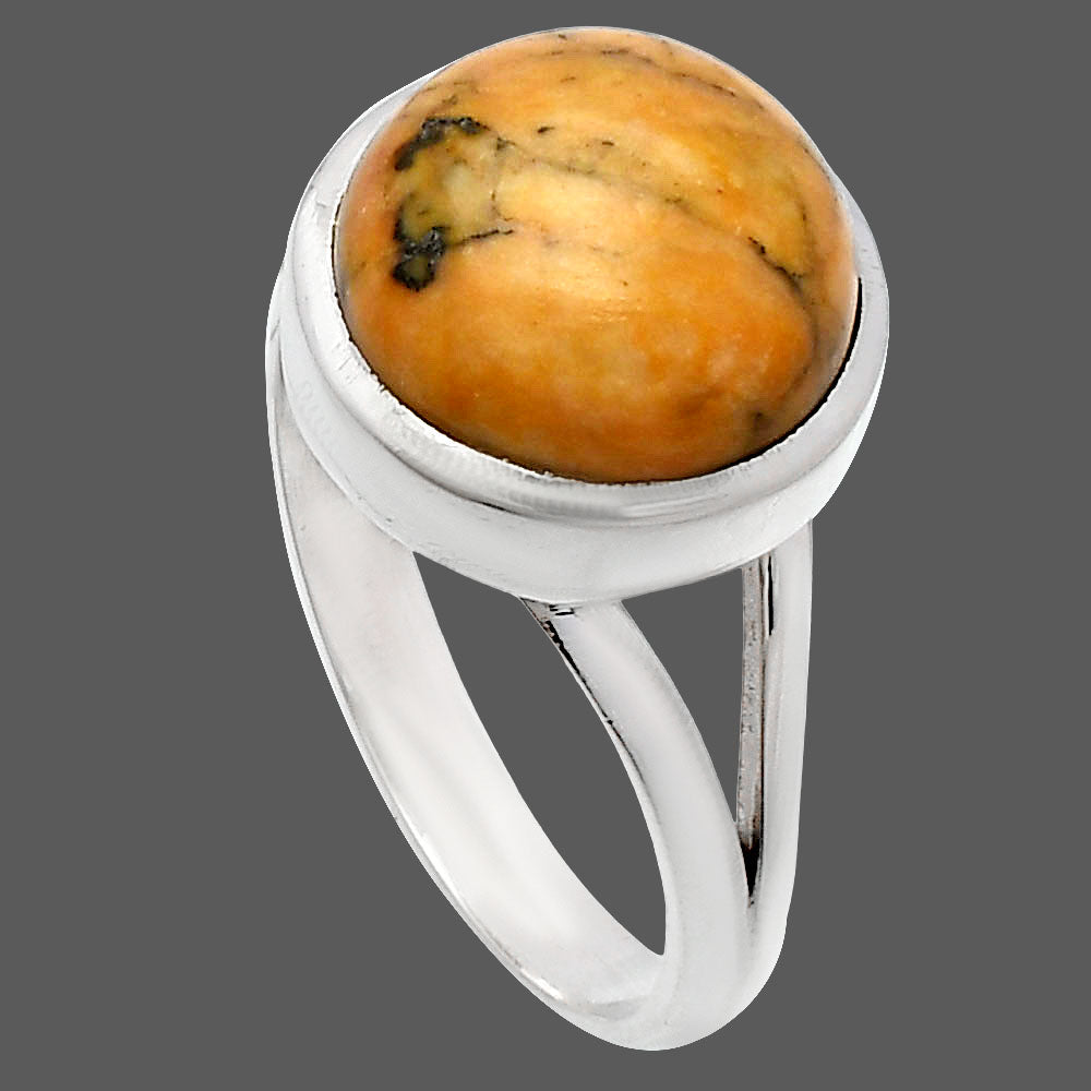 Natural Honey Dendritic Opal Ring size-8.5 R-1005 SDR230417