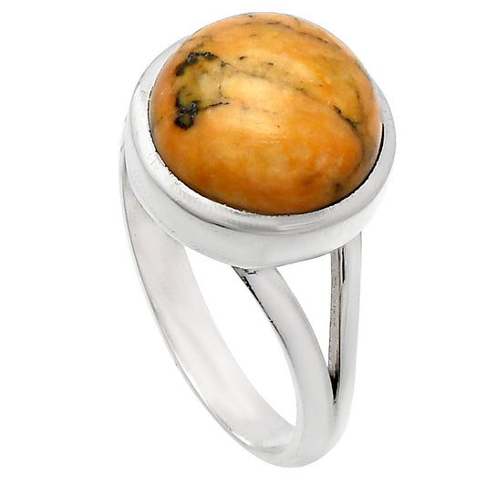 Natural Honey Dendritic Opal Ring size-8.5 R-1005 SDR230417