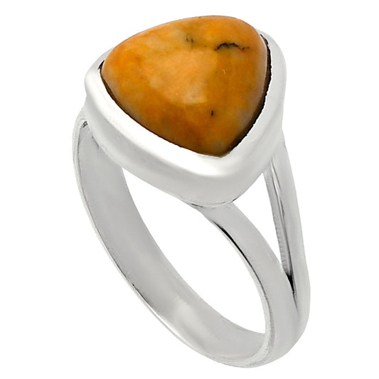 Natural Honey Dendritic Opal Ring size-7 R-1005 SDR230487