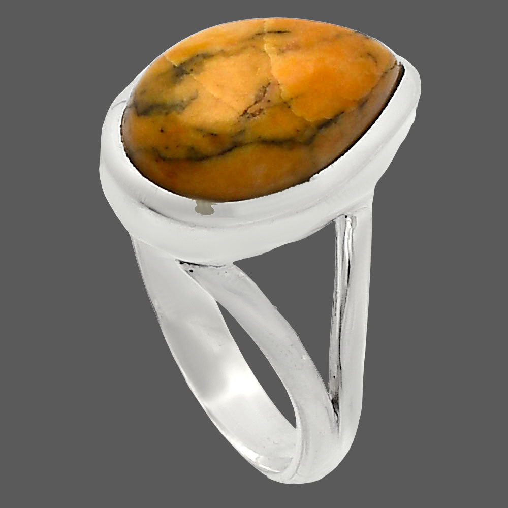 Natural Honey Dendritic Opal Ring size-8 R-1005 SDR230489