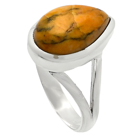 Natural Honey Dendritic Opal Ring size-8 R-1005 SDR230489