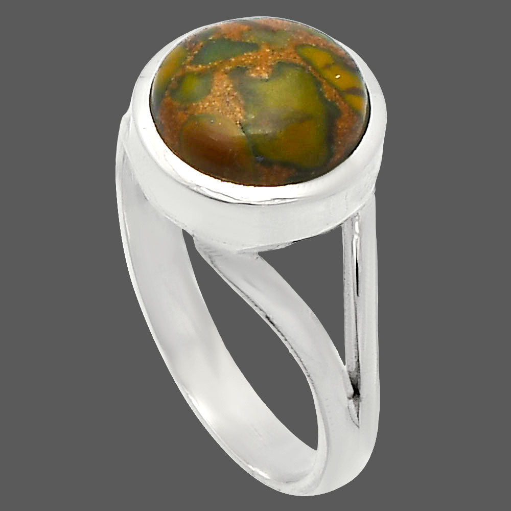 Natural Bamboo Jasper Ring size-8 R-1005 SDR230493