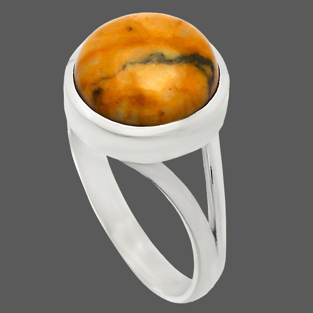 Natural Honey Dendritic Opal Ring size-9.5 R-1005 SDR230506