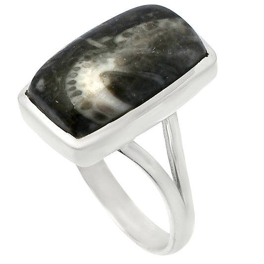 Natural Mexican Cabbing Fossil Ring size-9.5 R-1005 SDR230535