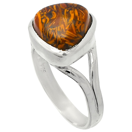 Coquina Fossil Jasper - India Ring size-8 R-1005 SDR230622