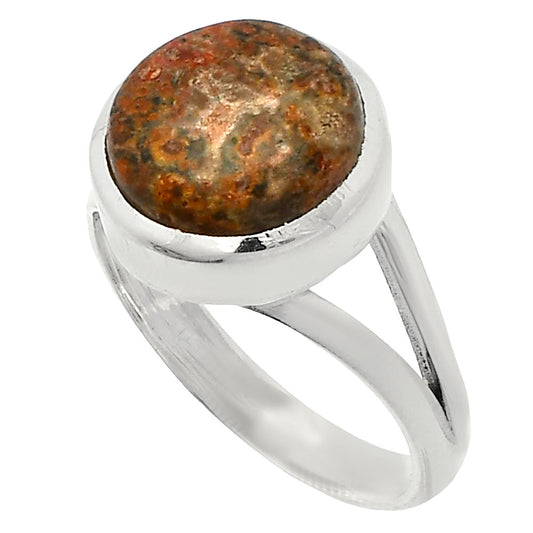 Natural Leopard Skin Jasper Ring size-7 R-1005 SDR230645