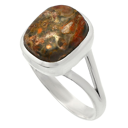 Natural Leopard Skin Jasper Ring size-9.5 R-1005 SDR230673