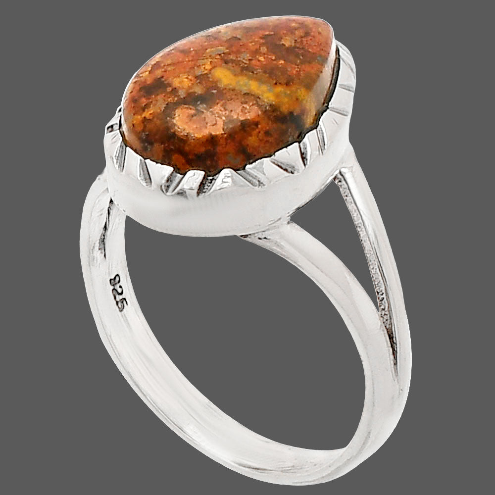 Natural Rare Cady Mountain Agate Ring size-8 R-1074 SDR230719