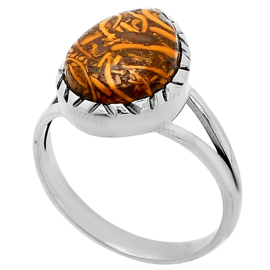 Coquina Fossil Jasper - India Ring size-9 R-1074 SDR230728