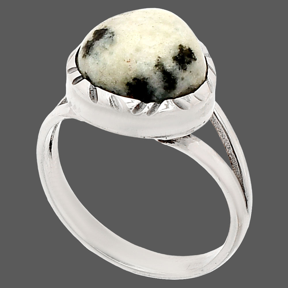 Natural Sesame Jasper Ring size-8 R-1074 SDR230772