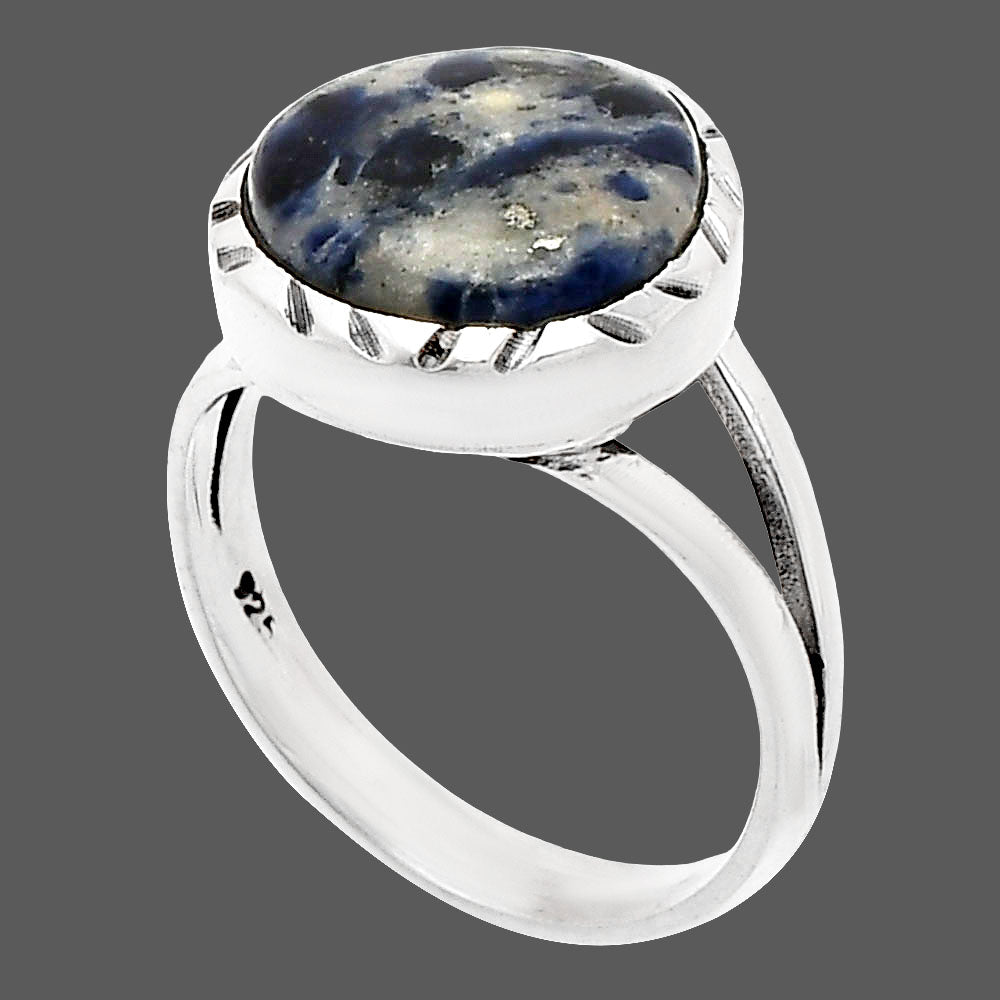 Natural Sodalite Ring size-7 R-1074 SDR230787