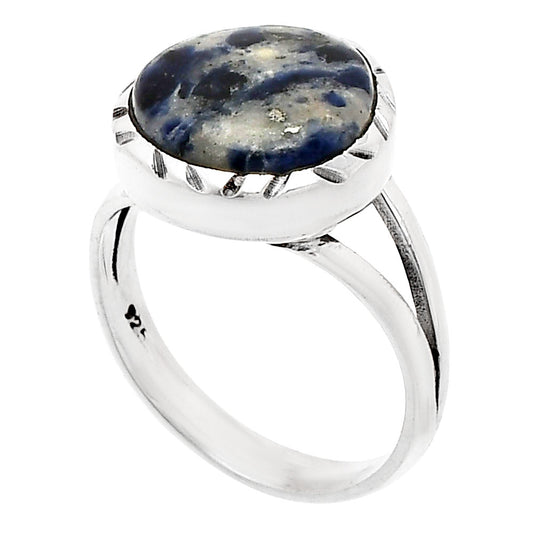 Natural Sodalite Ring size-7 R-1074 SDR230787