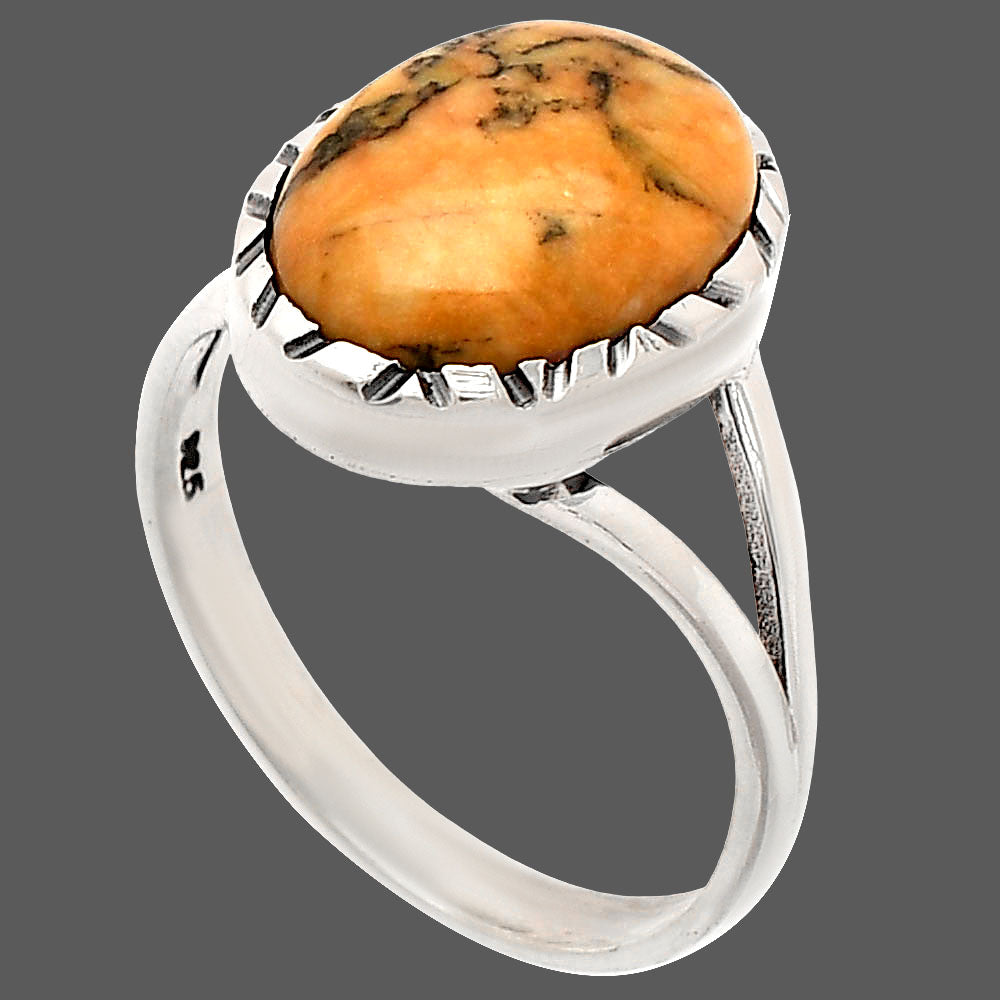 Natural Honey Dendritic Opal Ring size-9.5 R-1074 SDR230842