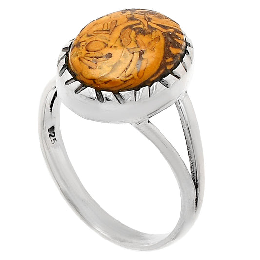 Coquina Fossil Jasper - India Ring size-9 R-1074 SDR230905