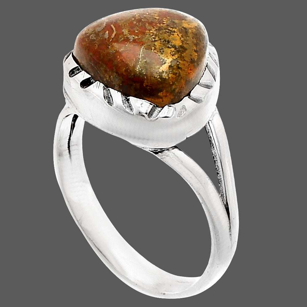Natural Rare Cady Mountain Agate Ring size-7 R-1074 SDR230919