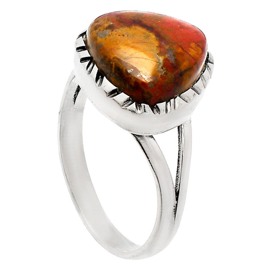Natural Red Moss Agate Ring size-9 R-1074 SDR231009