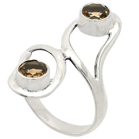 Natural Smoky Quartz - Brazil Ring size-7 R-1723 SDR231379