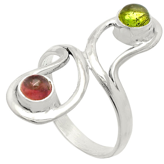 Natural Multi Tourmaline Ring size-7.5 R-1723 SDR231391