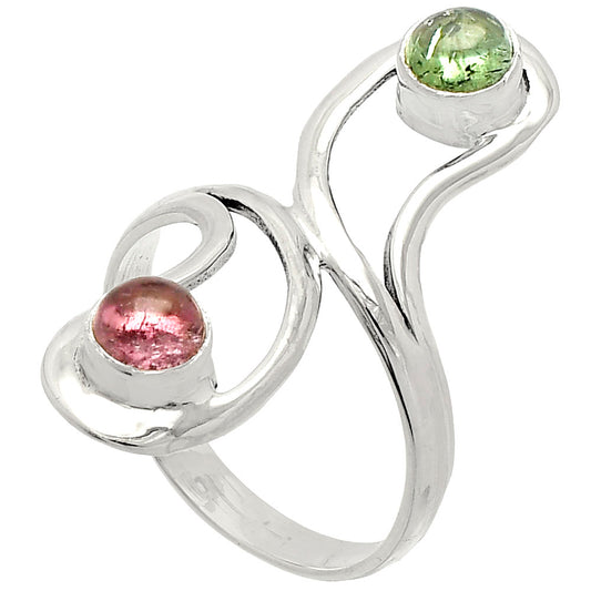 Natural Multi Tourmaline Ring size-7.5 R-1723 SDR231417