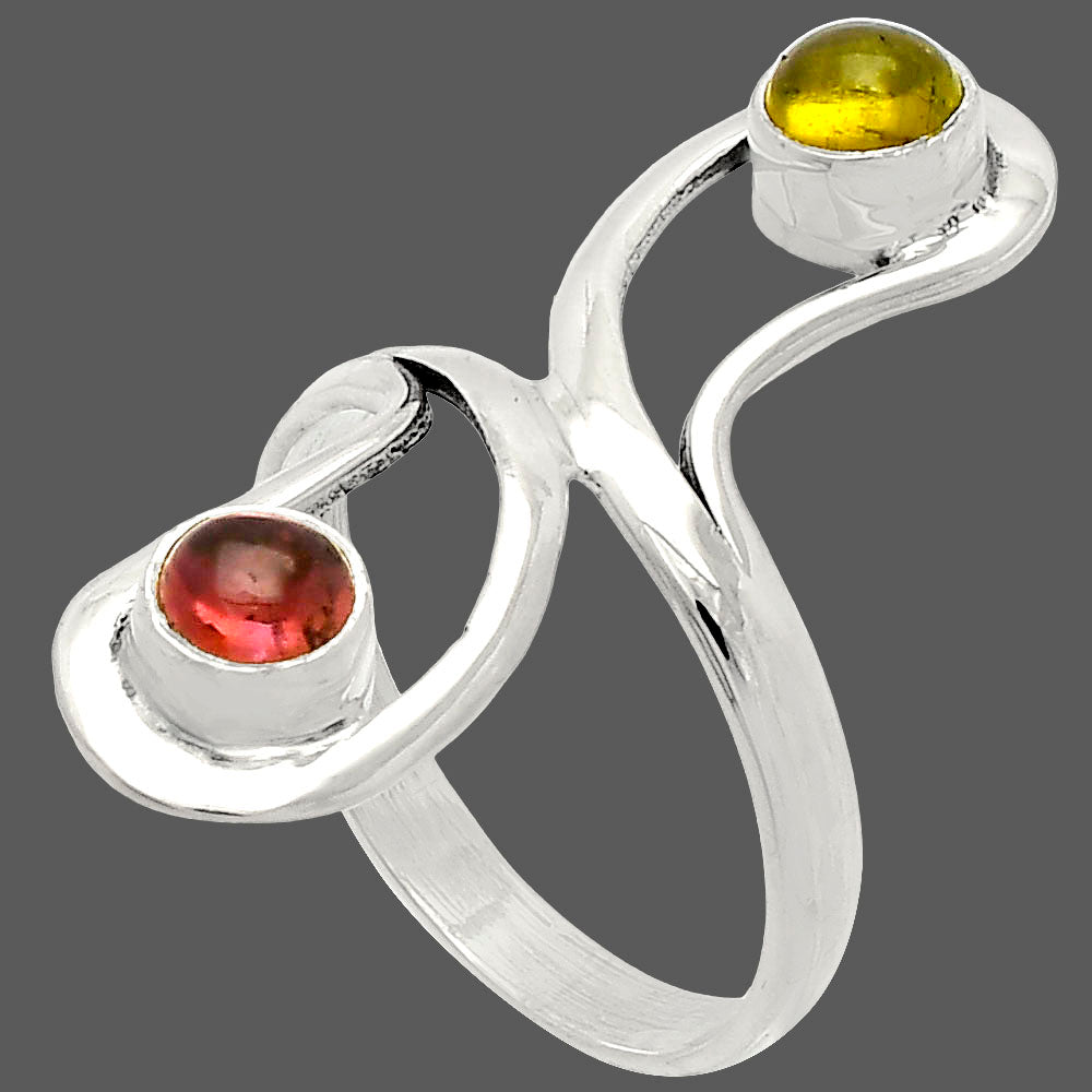 Natural Multi Tourmaline Ring size-8 R-1723 SDR231420
