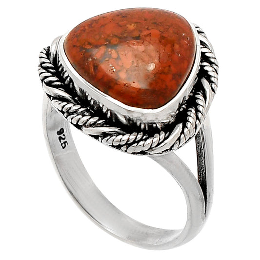 Natural Red Moss Agate Ring size-7 R-1014 SDR231461