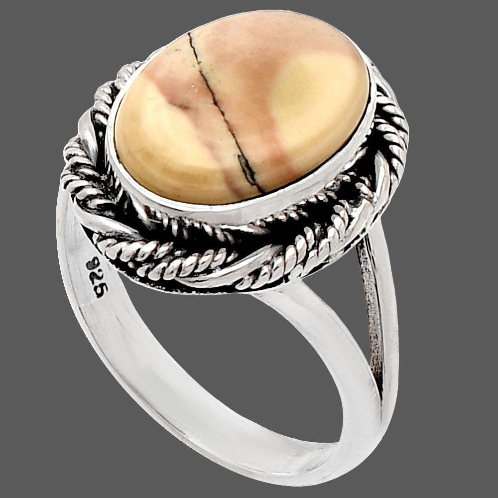 Natural Porcelain Jasper Ring size-7 R-1014 SDR231534
