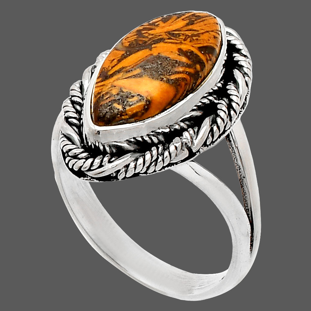 Coquina Fossil Jasper - India Ring size-7 R-1014 SDR231617