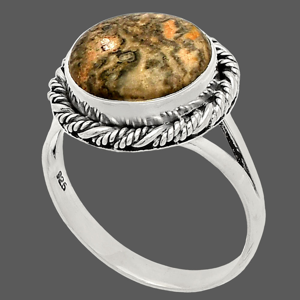 Natural Leopard Skin Jasper Ring size-10 R-1014 SDR231699