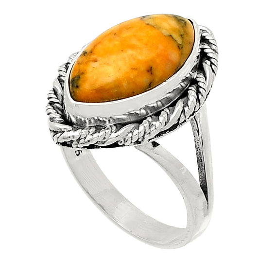 Natural Honey Dendritic Opal Ring size-7 R-1014 SDR231744