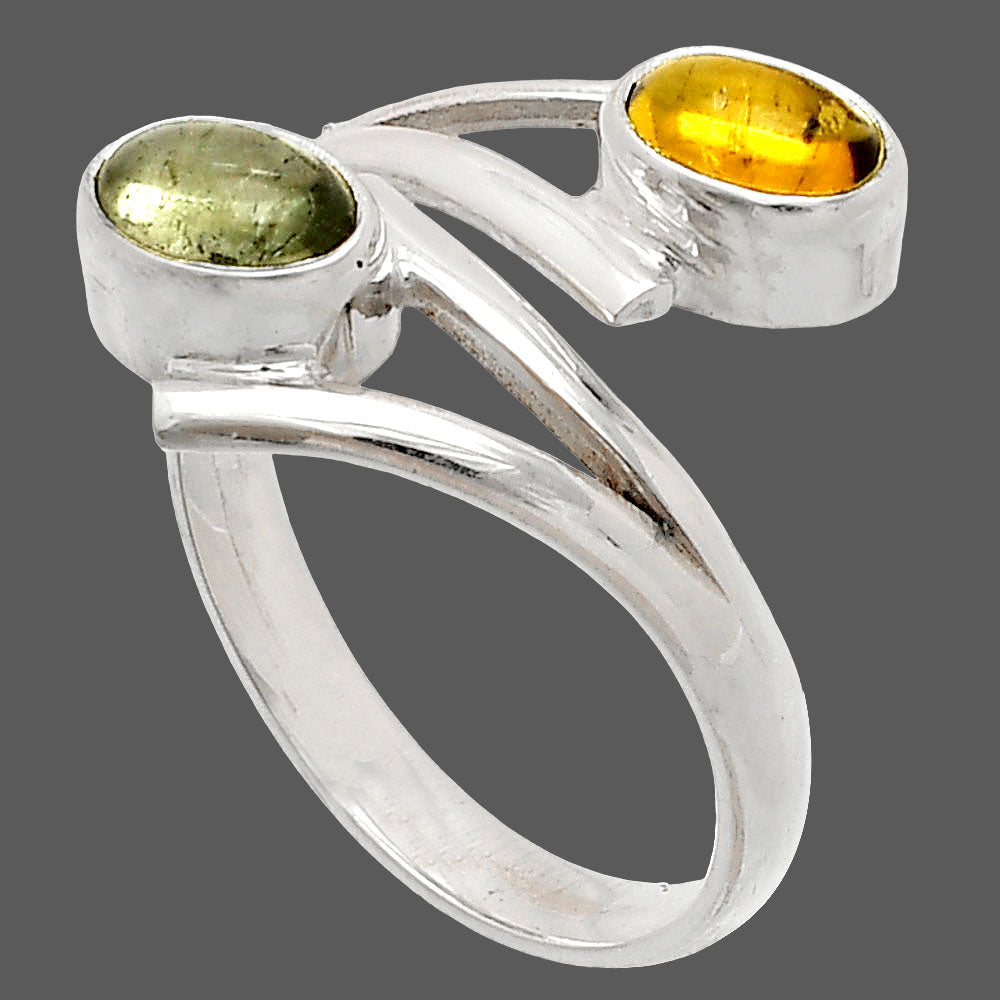 Natural Multi Tourmaline Ring size-8 R-1144 SDR232140