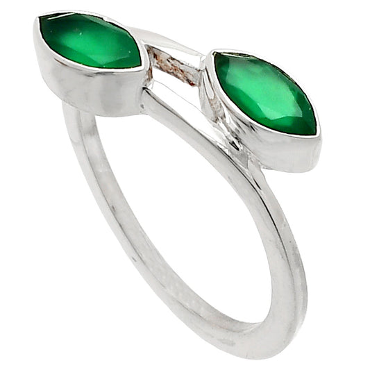 Natural Green Onyx Ring size-8 R-1235 SDR232181
