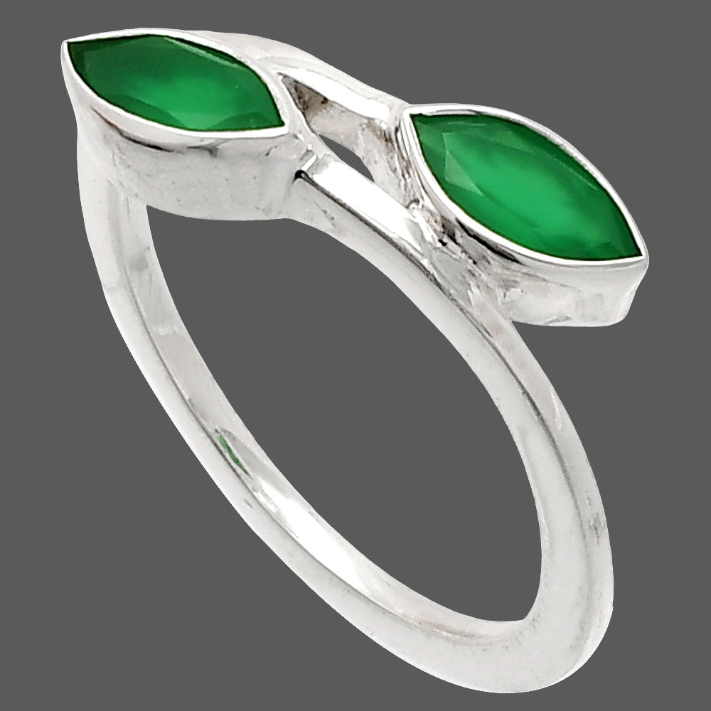 Natural Green Onyx Ring size-9 R-1235 SDR232182