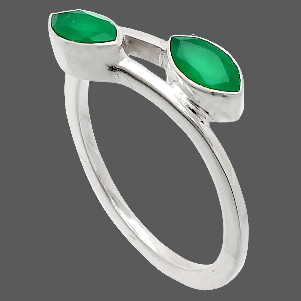 Natural Green Onyx Ring size-9.5 R-1235 SDR232185