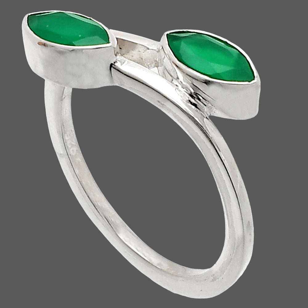Natural Green Onyx Ring size-8 R-1235 SDR232186
