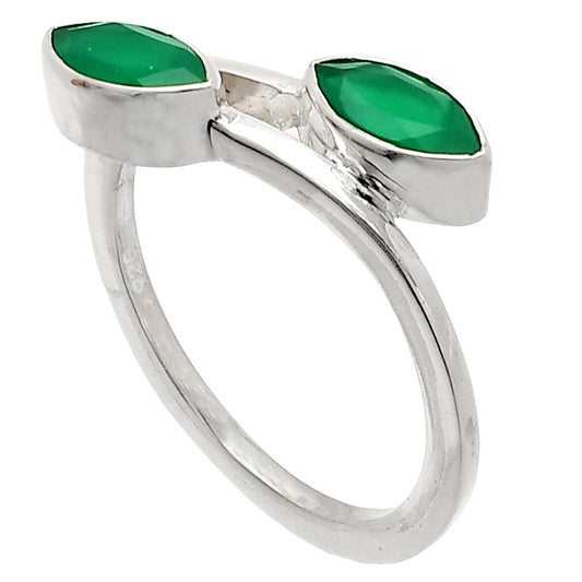 Natural Green Onyx Ring size-8 R-1235 SDR232186