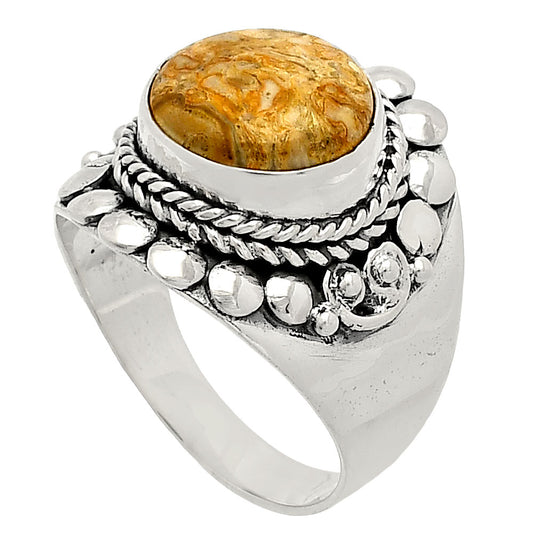 Natural Rock Calcy Ring size-7.5 R-1399 SDR232684