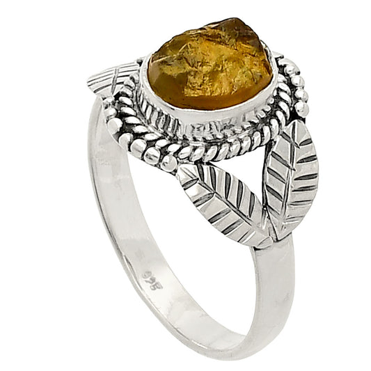 Natural Rare Kornerupine Rough Ring size-8.5 R-1387 SDR233442