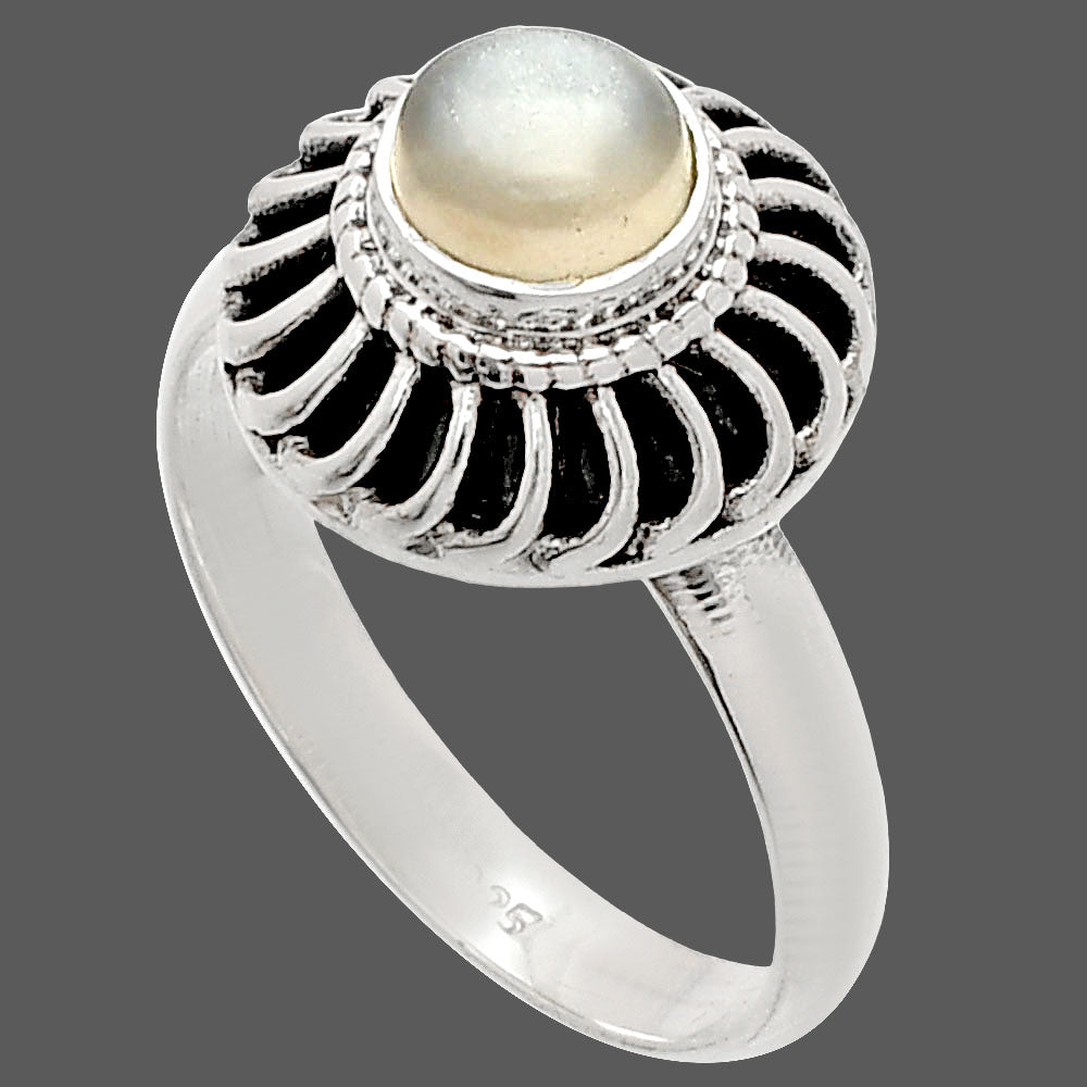 Natural Srilankan Moonstone Ring size-8 R-1596 SDR233565